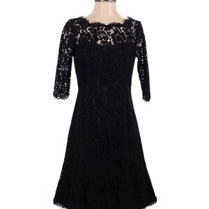 Eliza J Black A-line Cocktail Dress